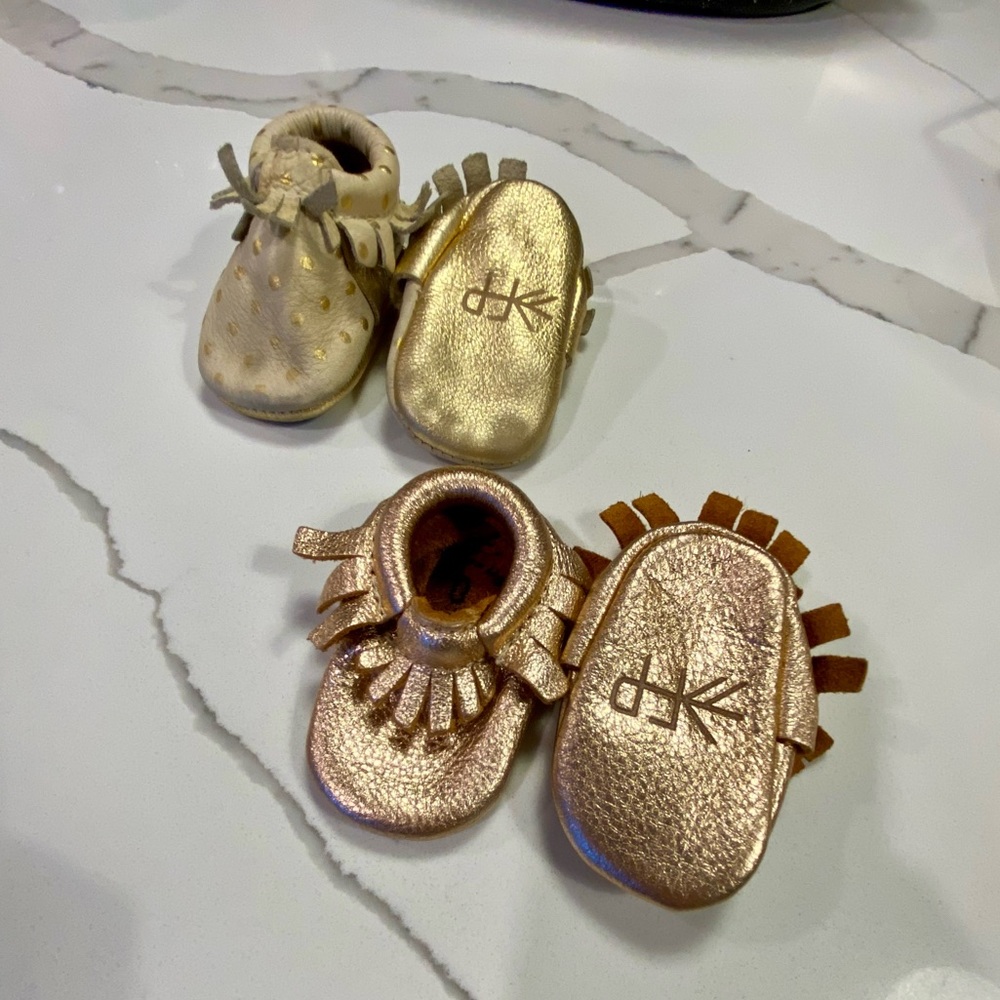 Freshly Picked |{ Leather Moccasin Baby Shoe Bundle